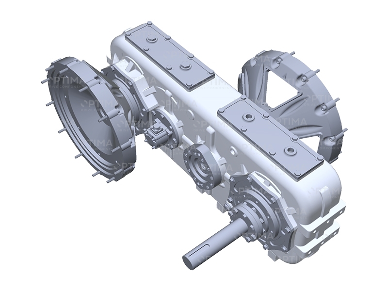 Caja de transferencia del soporte del motor