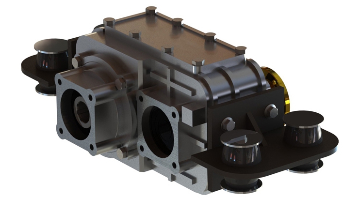 Multi-Purpose Reduction gearbox with internal Clutch System, reduction gearbox, speed increaser, reducer, RPM increaser, Reducteur, Parallel-shaft gear reducer, Parallel gearbox, speed up gearbox, Optima Drives