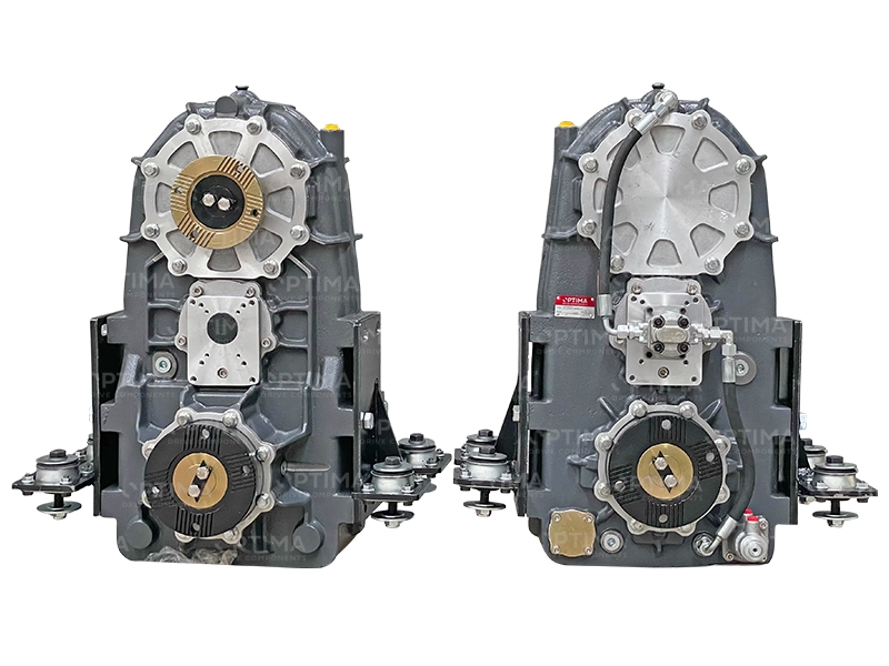 Vertical Split Shaft Unit, Vertical PTO, Vertical transfer case, Vertical gearbox, Parallel Hybrid Transmissions PHT, Optima Drives