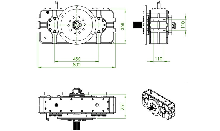 reduction gearbox, speed increaser, custom made gearboxes